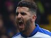 LONDON, ENGLAND - MARCH 19: Riyad Mahrez (R) of Leicester City celebrates scoring his team's first goal with his team mate Jamie Vardy (L) during the Barclays Premier League match between Crystal Palace and Leicester City at Selhurst Park on March 19, 2016 in London, United Kingdom. (Photo by Michael Regan/Getty Images)