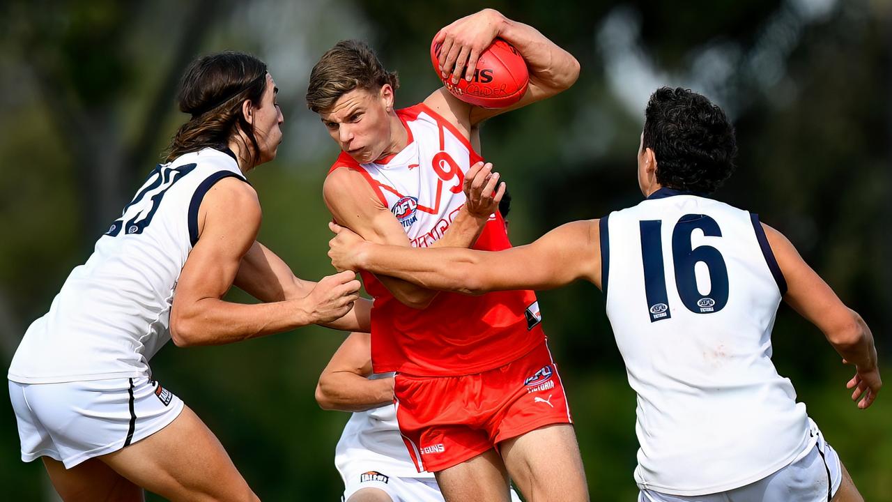 Carlton recruit Cooper Lord will make his debut against West Coast on Sunday. Picture: Josh Chadwick / AFL Photos