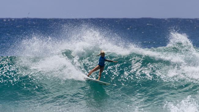 She might only be 14, but Ocea Curtis has attracted plenty of attention with her surfing. (Photo by Cait Miers/World Surf League)