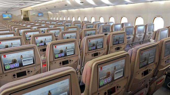 By cutting out first class, Emirates has gained 130 more economy seats. Picture: Emirates