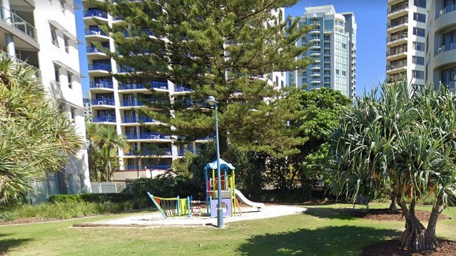 The puny Northcliffe Tce playground in Surfers Paradise.