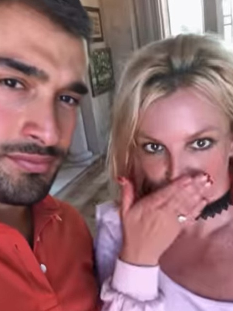 Sam Asghari proposed to Britney in September. Picture: britneyspears/Instagram