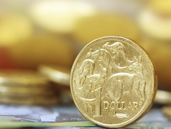 Australian money background. Soft focus, shallow DOF, with lots of copy space.