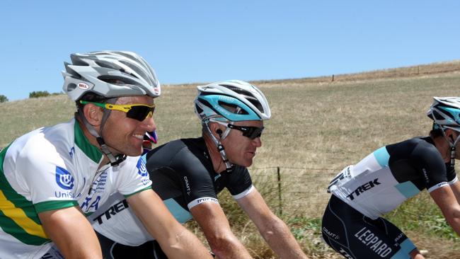 Stuart O'Grady in action during the Tour Down Under.