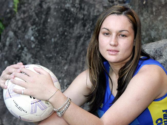 Ashley Dayberg, pictured in 2004. The netballer was suspended for 18 months after punching a girl. Picture: Adam Head