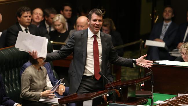 Premier Mike Baird during question time.