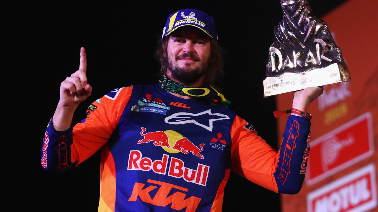 Two-time Dakar Rally winner Toby Price (pictured in 2019) is one of many to lend his support.