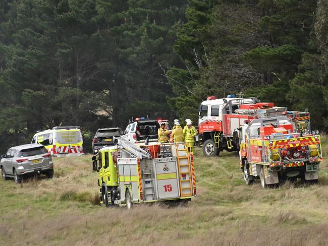 The scene of the fatal plane crash near Queanbeyan. Picture: OnScene ACT