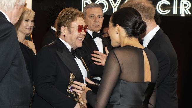 Elton is close with the couple. Picture: Niklas Halle'n-WPA Pool/Getty Images