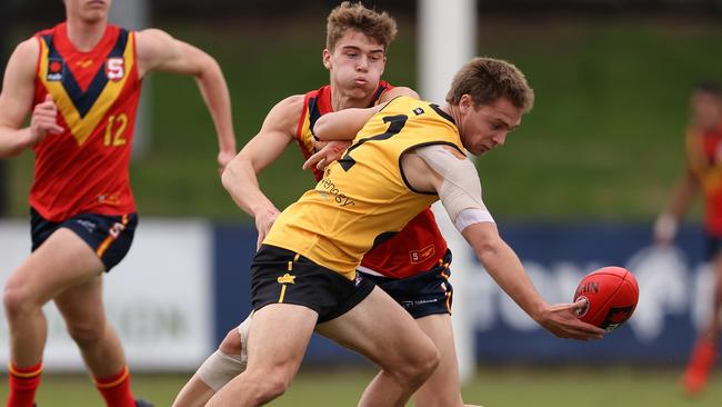 Jed Hagan in action for WA in the under-19 national carnival this year. Picture: Paul Kane/Getty Images