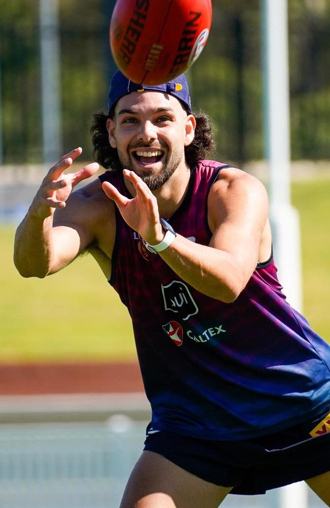 Darryl McDowell-White at Brisbane Lions training. Picture: Brisbane Lions