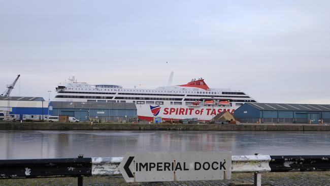 Spirit of Tasmania IV docked in Leith, Scotland. Picture: Tyson Scott