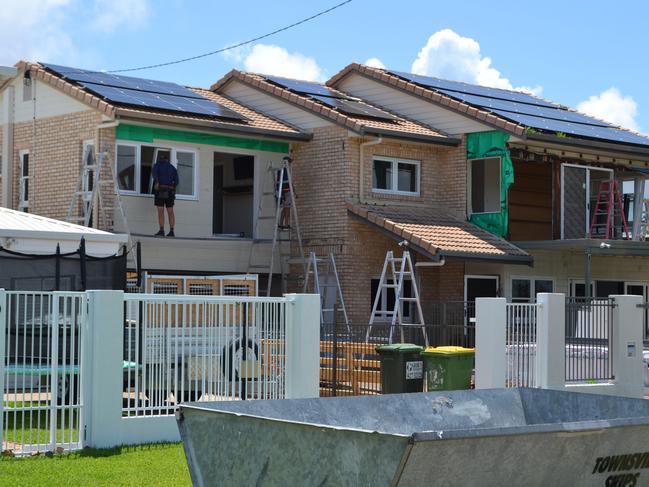 The home where the Thurstons previously lived in Rowes Bay is undergoing renovations.