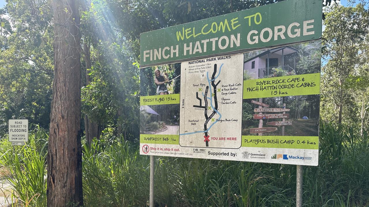 Finch Hatton Gorge Cabins and River Rock Cafe along Gorge Rd in Finch Hatton has shut to tourists. Picture: Heidi Petith