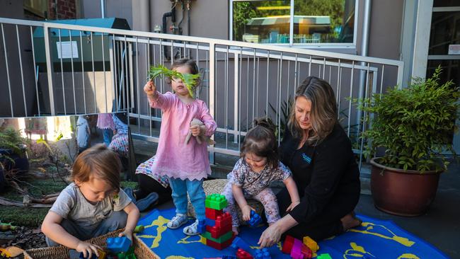 Rio Mele, Clara Luddington, Betty Langdon and Kelly Ashton (director) The Lipscombe Childcare has been ranked a top centre, exceeding government standards.