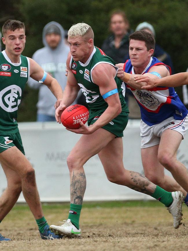 Caddy playing for Greensborough. Picture: Hamish Blair