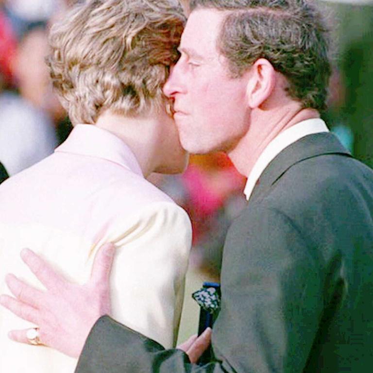 Diana famously avoided a kiss from Charles at a polo match in India in 1992.