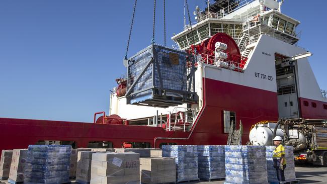 Foodbank Victoria will be shipping the first food and water relief bound for Mallacoota tomorrow morning. Picture: Sarah Matray