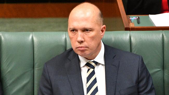 Minister for Home Affairs Peter Dutton.