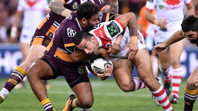 Paul Vaughan was caught short on the field. (Bradley Kanaris/Getty Images)