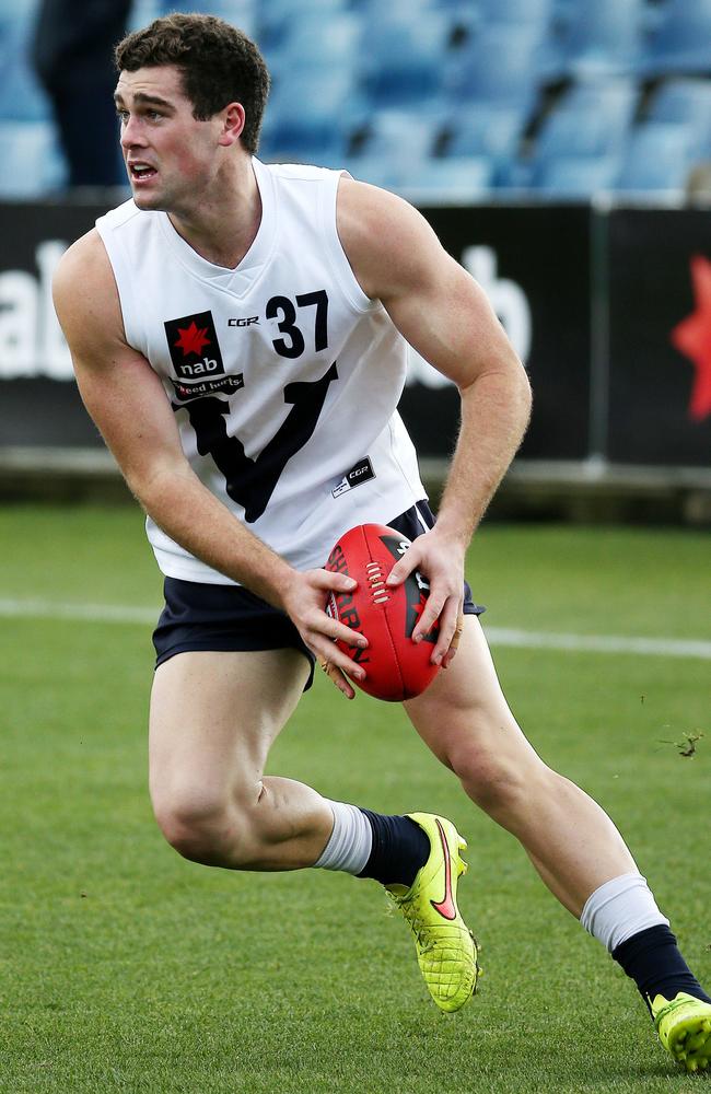 Kieran Collins had an outstanding year as a key defender. Picture: Colleen Petch