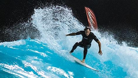 Night surfing at URBNSURF which are located in Melbourne and Sydney Picture: Facebook