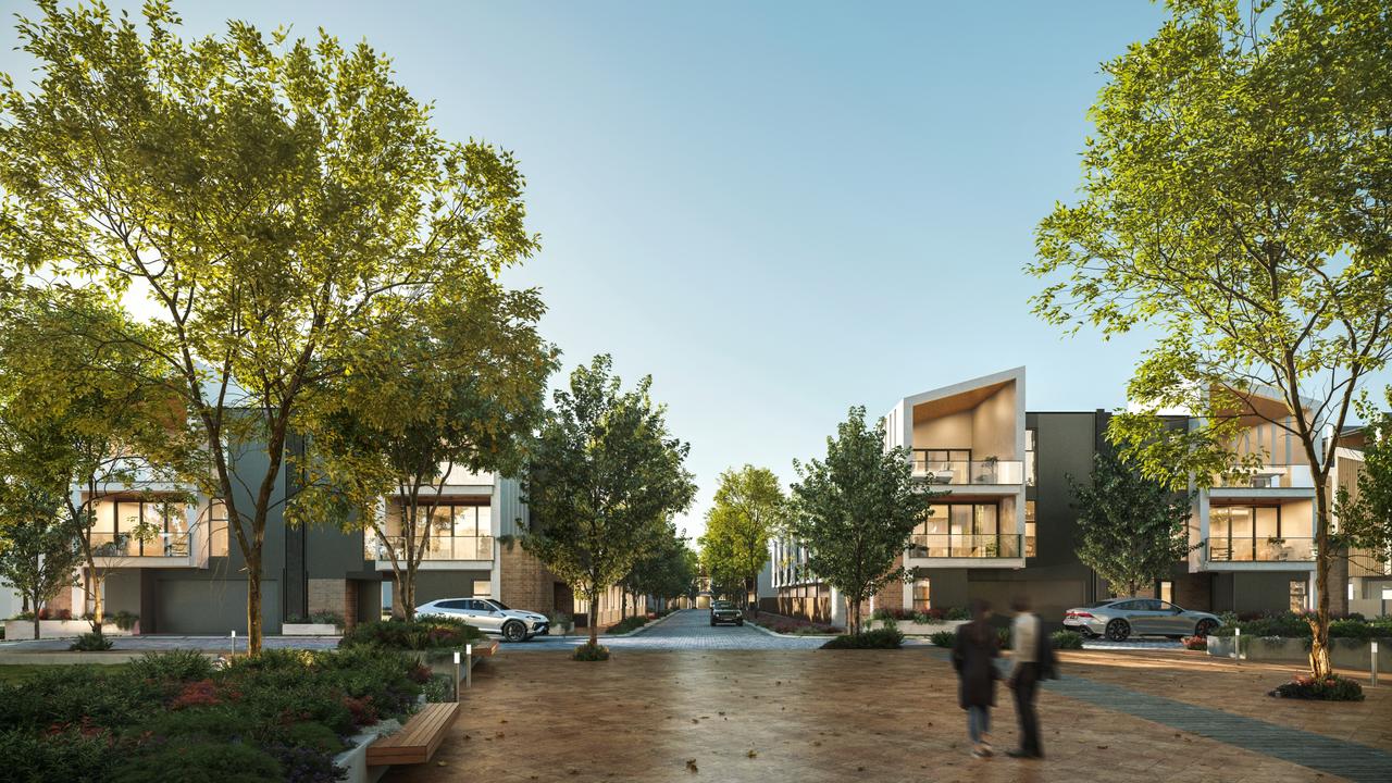 Artist impression of the Forestville terrace homes in the development on the old Le Cornu site on Anzac Highway. Picture: Renewal SA