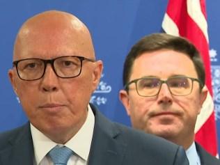 Opposition Leader Peter Dutton and Nationals leader David Littleproud.