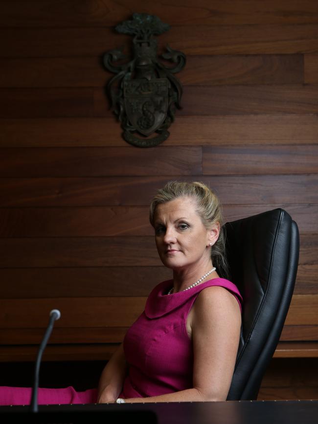 Mayor Karen Williams just eight months after becoming Mayor back in 2012.
