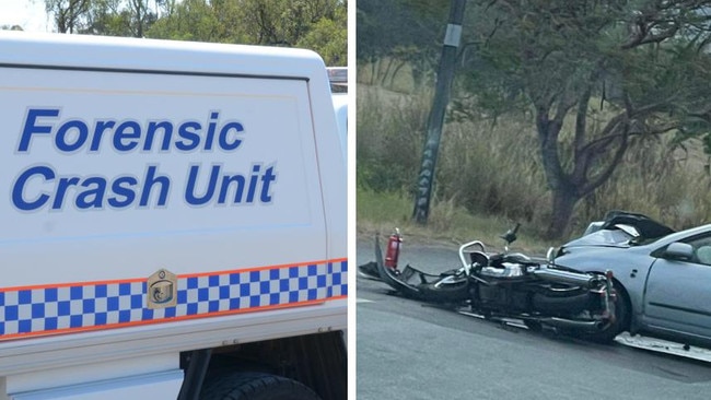 A motorbike rider has been seriously injured in a crash with a car at Yalboroo on Saturday, September 16.