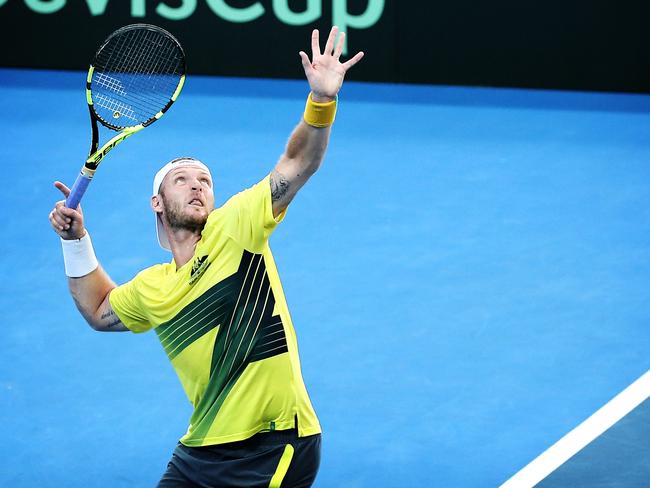 Groth sums himself up as a good tennis player, but not a great one. Picture: Adam Armstrong