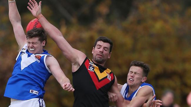 Rex Hickman in action for Bacchus Marsh. Picture: Yuri Kouzmin