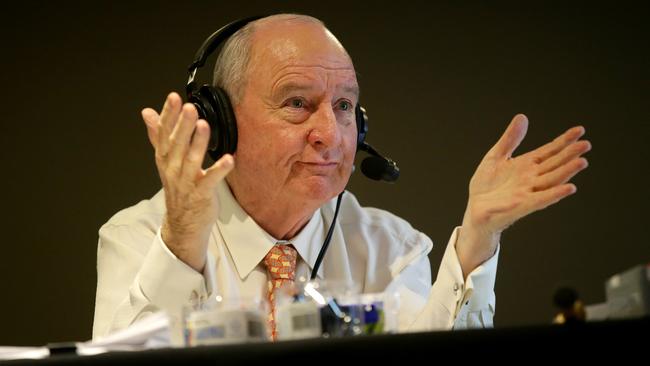 2GB radio host Alan Jones has been forced off the air indefinitely due to severe back pain. Picture: Jonathan Ng