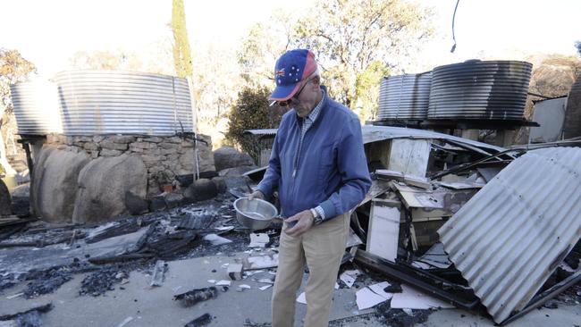 Alan and Agnes Bourzali lost their home in Caves Road, Stanthorpe, to fire on Friday. Picture: David Martinelli