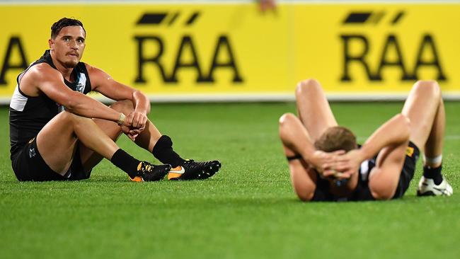 Sam Powell-Pepper looks on dejected after the elimination final loss to West Coast.