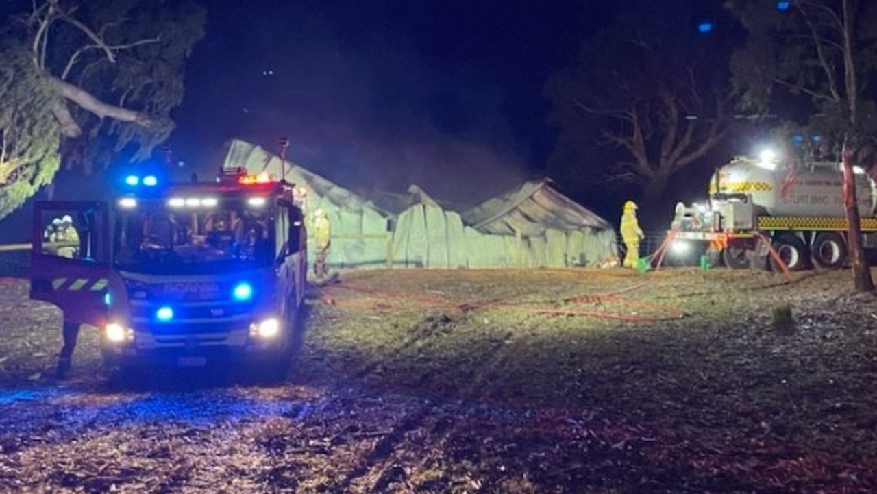 Massive fire rips through shed leaving $750k damage bill