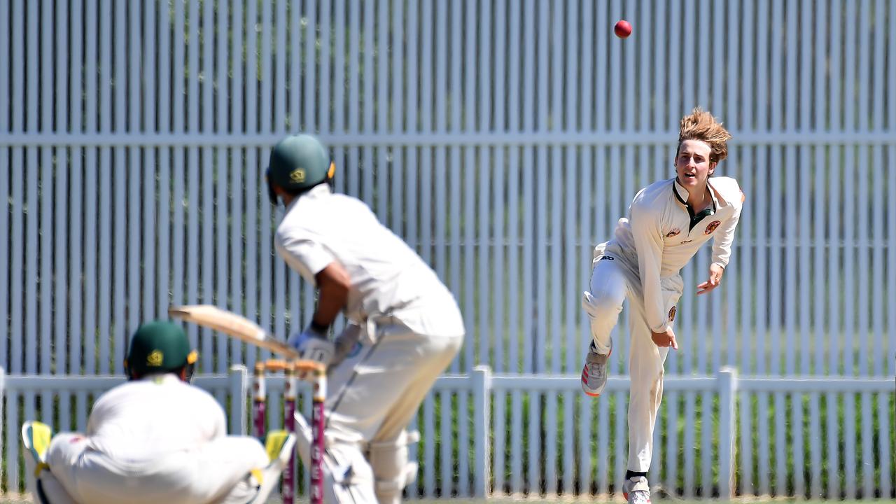 Redlands Tigers bowler Jack Sinfield. Picture, John Gass