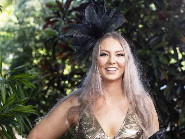 Caitlin Riedel is one of 50 finalists in our Darwin Cup best dressed poll. Picture: Keri Megelus