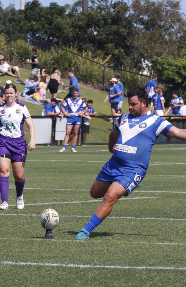 Action from the 2024 Sunshine Coast rugby league reserve grade grand final. Picture: Patrick Gillett