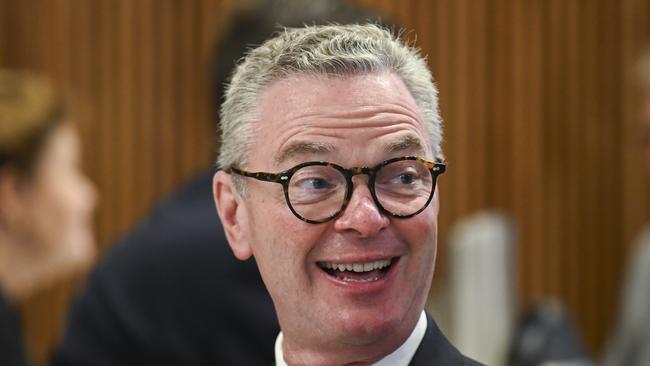 Former Defence Minister Christopher Pyne at the National Press Club in Canberra. Picture: Martin Ollman