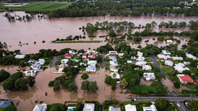 Flooding of the Mary River ar Maryborough. Picture: Facebook Kylie Taylor