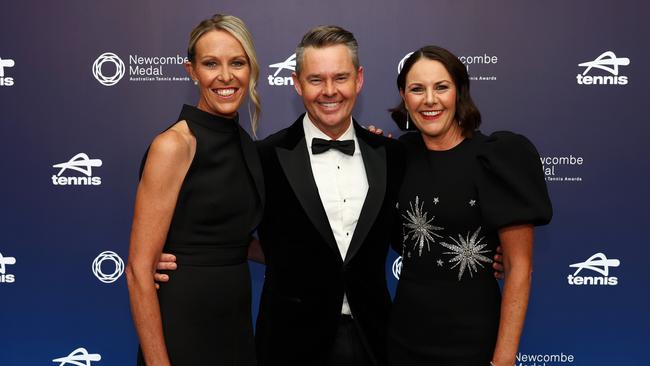 Nicole Bradtke, Todd Woodbridge and Natasha Provis. (Photo by Graham Denholm/Getty Images for Tennis Australia)