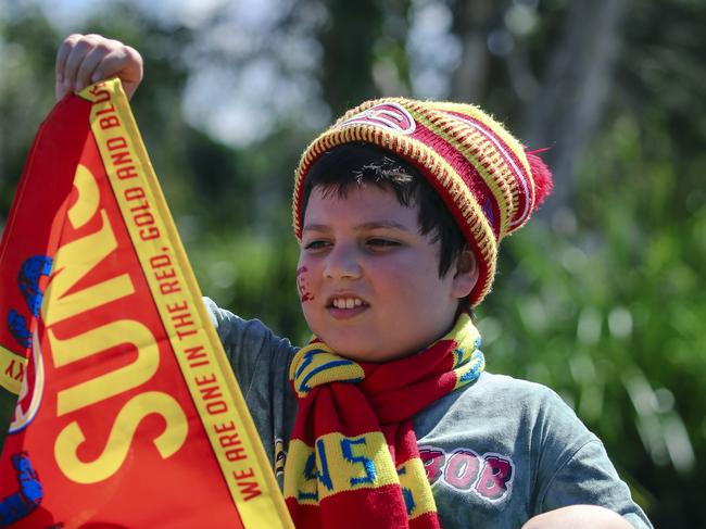 Connah Long before the Gold Coast Swans take on the Sydney Swans at People First Stadium, Carrara. Picture: Glen Campbell
