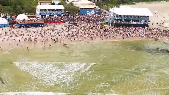 Crowds at a previous WSL event held on the Gold Coast.