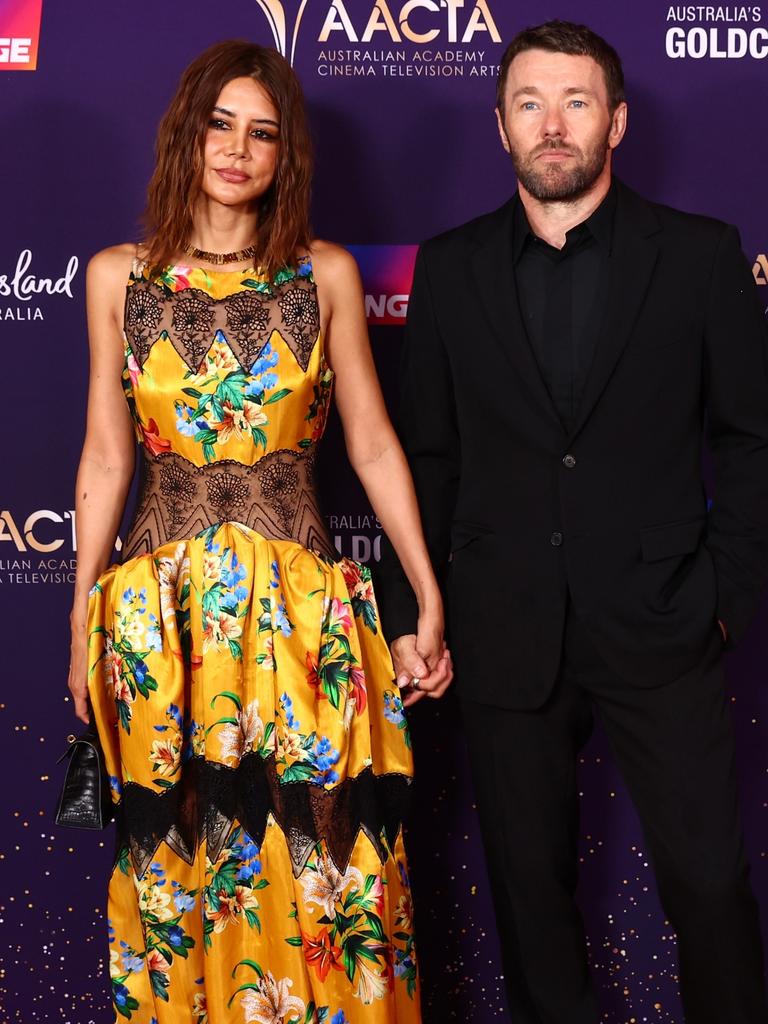 Christine Centenera and Joel Edgerton. Photo: Chris Hyde/Getty Images for AFI