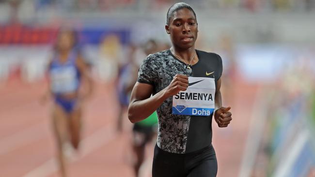 Caster Semenya has said she will not take hormone suppressing drugs to compete in her pet event of the 800m. Picture: AFP