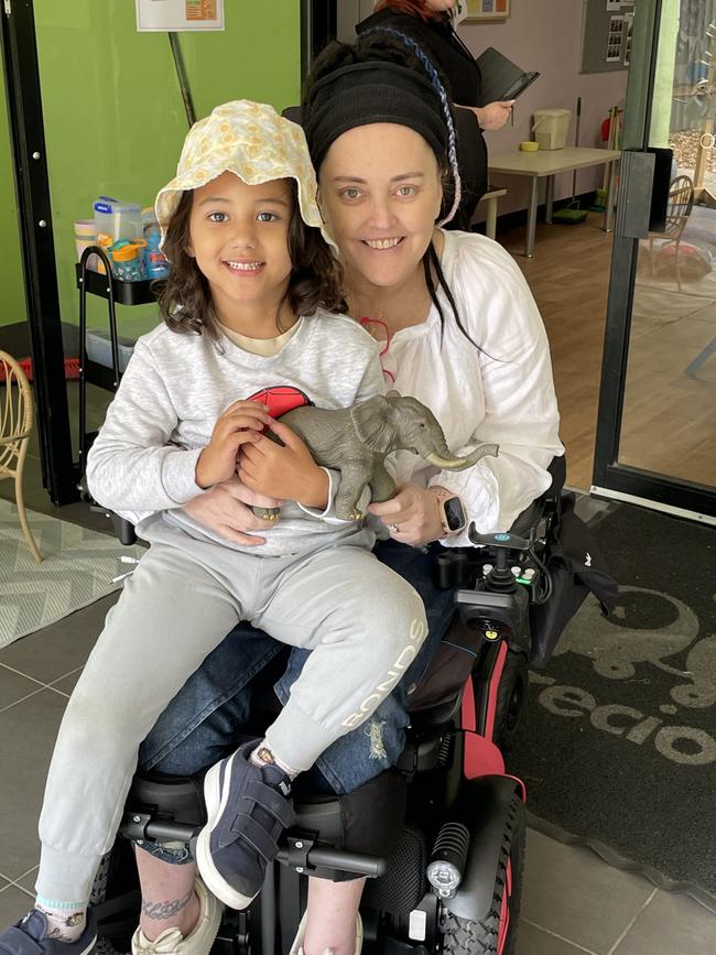 Wheel-chair bound Lucy Quix says grandson Hazaiah is the reason she fights to live. The five-year-old is a finalist in the Cutest Kindy Kids Competition. Picture: Supplied