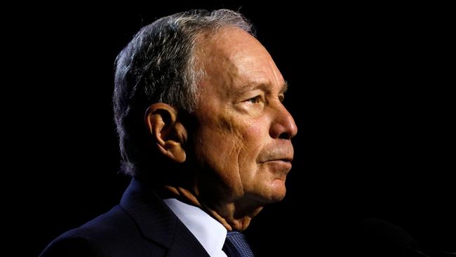 Four per cent of Democratic primary voters would support Mr Bloomberg if he ran. Picture: AFP