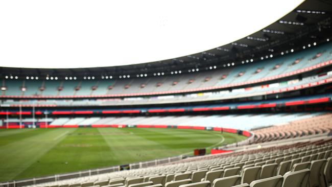 AFL chief Gillon McLachlan is confident the MCG will see crowds again by Round 1 2021. Picture: Getty Images