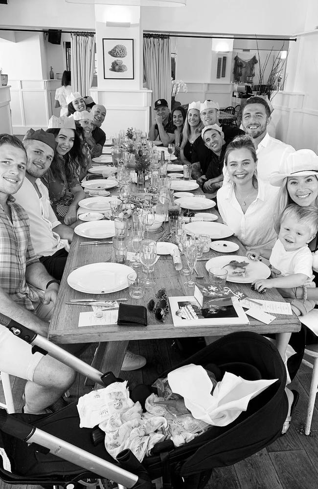 A family photo on Christmas Day where Phoebe was missing. Picture: Instagram/@joanna.m.burgess